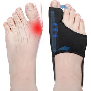 2 Pcs Bunion Corrector for Women & Men Big Toe Straightener-Bunions Correction Splint-Bunion Pads for Bunion Relief-Hallux Valgus Pain Relief,Comfortable & Breathable for Day/Night Support