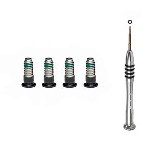 Replacement 4 pcs Bottom Case Cover Screw Screws + Screwdriver for MacBook Air 15" M2 M3 A2941 A3114 2023-2024 Year (Midnight)