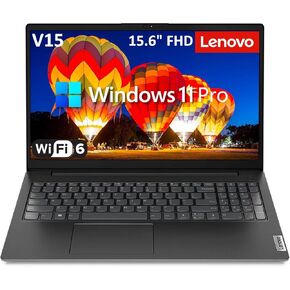 Lenovo V15 Business Laptop Computer, 15.6" FHD Display, Intel Dual-Core CPU, 32GB DDR4 RAM, 1TB PCIe SSD, WiFi 6, Bluetooth 5.2, RJ-45, Type-C, HDMI, Numeric Keypad, Black, Windows 11 Pro, Tichang
