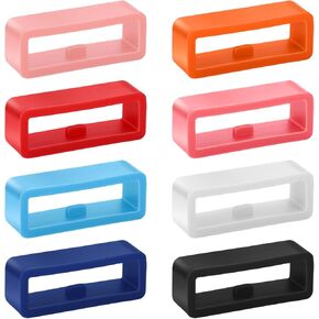 Magic Band Holder - 8 Pack Silicone Watch Rings Locks Clips, Magicband Holder for Smartwatch Strap Loop Fix Tool Replacement Accessories