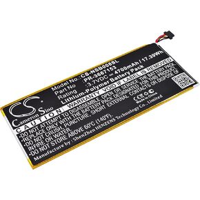 Battery Compatible with Nabi DMTAB-NV08B, Dreamtab 8", Part Number: PR-3667153, 4700mAh