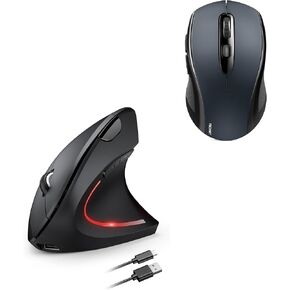 TECKNET Bluetooth Mouse Ergonomic Mouse
