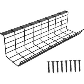 1Pc Chic Under Desk Wire Organizer Rack Wire Storage Container for Cables Power Strips Convenient Cable Management for Home Office Capacity to Hide