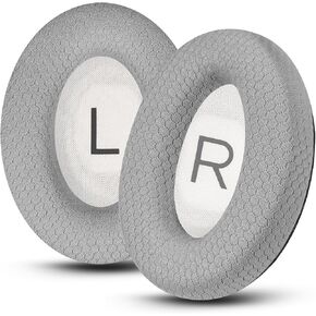 Replacement Ear Pads for Bose QuietComfort 45（QC45）& Quiet Comfort 35 II (QC35 ii) Breathable mesh Fabric Luxurious Memory Foam, Unmatched Durability - Black