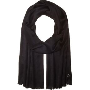 Calvin Klein Women's Solid Satin Feel Pashmina, Heathered Almond, One Size in Kuwait