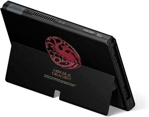 Skinit Decal Gaming Skin Compatible with Nintendo Switch OLED (2021) - Officially Licensed HBO House of The Dragon Red Tararyen Sigil Design in Saudi Arabia