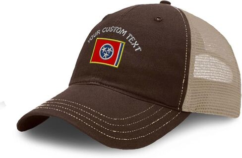 Richardson Soft Mesh Cap Hat Embroidered Tennessee State Flag Embroidery Trucker Hats for Men & Women in Saudi Arabia
