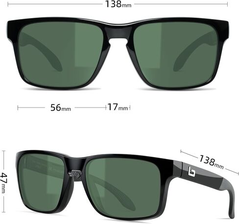 Bnus italy made classic sunglasses corning real glass lens w. polarized option in Kuwait