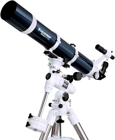 Celestron-Omni XLT 102 Refractor Telescope-انكسار مصقول يدويًا مع الطلاءات الضوئية XLT-جبل EQ الألماني اليدوي مع دائر وضع والتحكم البطيء في الحركة-يشمل الملحقات in Saudi Arabia