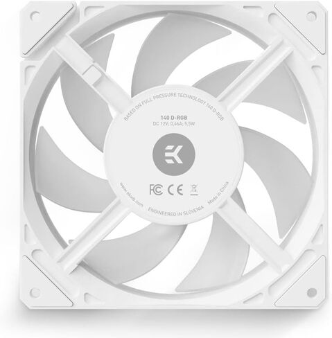 EKWB EK-LOOP FPT 140MM FAN ، 600-2200 دورة في الدقيقة ، RGB الرقمية ، الأسود ، 2 عبوة in Kuwait
