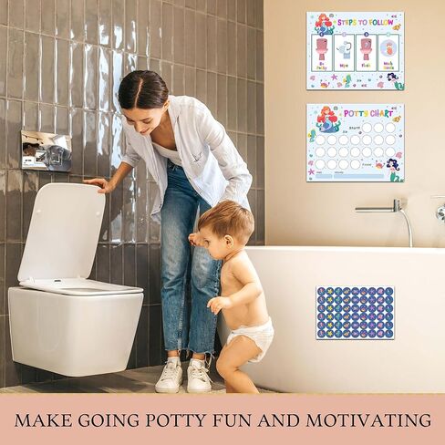 Dinosaur Potty Training Sticker Chart, 10 Potty Charts with 216 Round Stickers & 1 Instruction Sheet, Potty Reward Sticker Chart for Toddlers Boys - A21 in Saudi Arabia