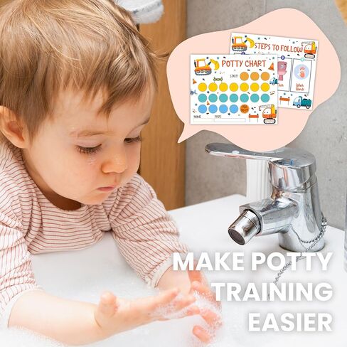 Dinosaur Potty Training Sticker Chart, 10 Potty Charts with 216 Round Stickers & 1 Instruction Sheet, Potty Reward Sticker Chart for Toddlers Boys - A21 in Kuwait