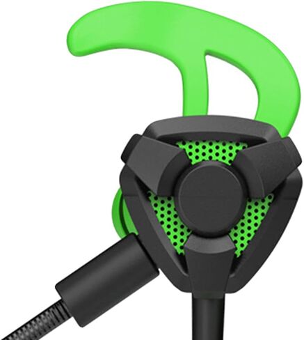 Gaming in-Ear Headset in-Line Controls Lightweight Wired Gaming Earbuds for Laptop Games - G9 Black Green/G9 Black (G9 Black Green) in Kuwait