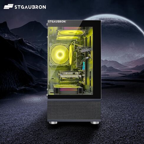 كمبيوتر سطح المكتب STGAubron-Gaming PC-RX 560 4GB-Intel i7 Xeon E5 3.0 جيجا هرتز - 16 جيجا رام - 512 جيجا SSD WiFi BT-5.0، W10H64، RGB Fanx3، لوحة مفاتيح RGB وماوس ولوحة ماوس - برج كمبيوتر للألعاب، والبث in Kuwait