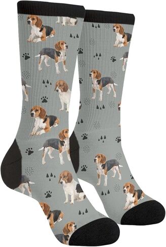 Funny Dog Novelty Crew Socks Casual Crazy Funny Dress Socks For Women Men Teens Gift in Kuwait