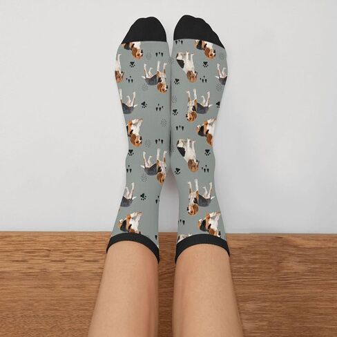 Funny Dog Novelty Crew Socks Casual Crazy Funny Dress Socks For Women Men Teens Gift in Kuwait