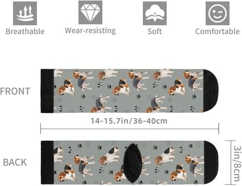 Funny Dog Novelty Crew Socks Casual Crazy Funny Dress Socks For Women Men Teens Gift in Kuwait