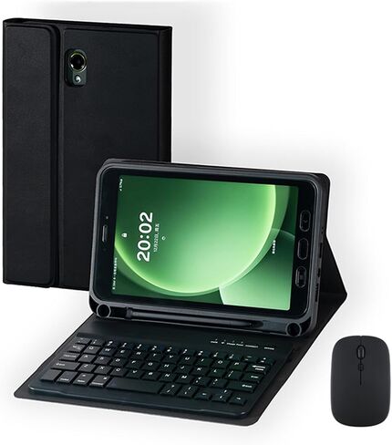 Keyboard Case for Samsung Galaxy Tab Active 2/3/5 (SM-T390/SM-T395/SM-X300/X306B/T570/T575) Removable Wireless Bluetooth Keyboard Built-in Pen Holder (Black Case,Single Case) in Saudi Arabia