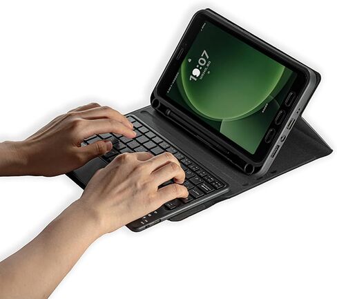 Keyboard Case for Samsung Galaxy Tab Active 2/3/5 (SM-T390/SM-T395/SM-X300/X306B/T570/T575) Removable Wireless Bluetooth Keyboard Built-in Pen Holder (Black Case,Single Case) in Saudi Arabia