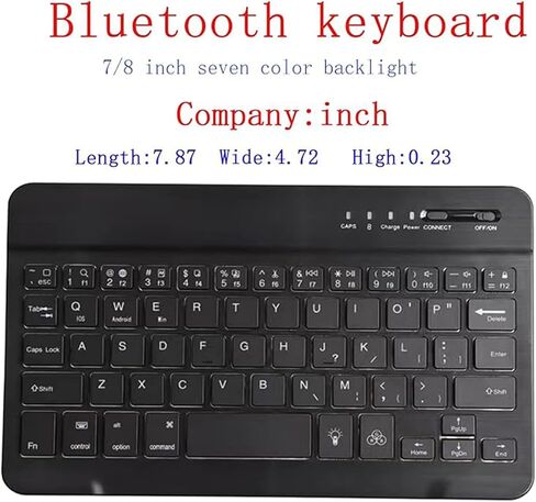 Keyboard Case for Samsung Galaxy Tab Active 2/3/5 (SM-T390/SM-T395/SM-X300/X306B/T570/T575) Removable Wireless Bluetooth Keyboard Built-in Pen Holder (Black Case,Single Case) in Saudi Arabia