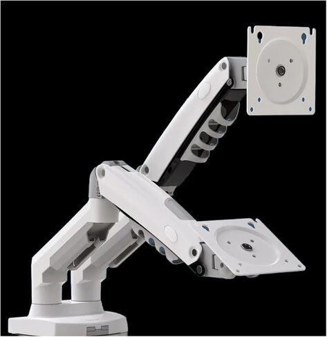 F160 Gas Spring 360 Degree Desktop 17" - 27" Dual Monitor Stand Arm Monitor Mount Bracket Each Holds 2-9kg(Black) in Saudi Arabia