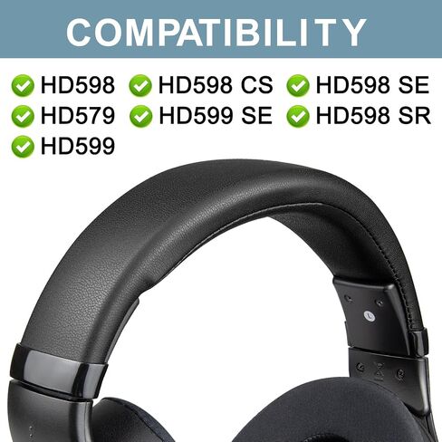 SOPROM Headband Kit Replacement for Sennheiser HD579/HD598/HD598SE/HD598CS/HD598SR/HD599/HD599SE Headphones, Replacement Headstrap Pad Repair Part(Black) in Kuwait