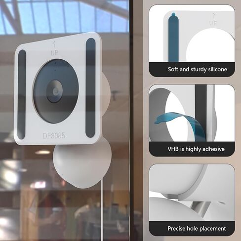 غطاء السيليكون لـ Google Nest Cam Indoor (Wired) -2nd Gen (Black ، 1*Pack) in Kuwait