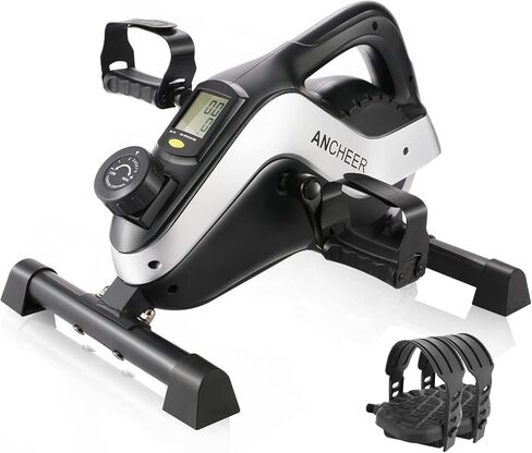 ANCHEER تحت المكتب، جهاز تمرين الساق البيضاوي الكهربائي أثناء الجلوس لكبار السن، جهاز تمرين دواسة القدم بمحرك آلي/يدوي مزدوج الوضع مع جهاز تحكم عن بعد للاستخدام في المنزل والمكتب in Kuwait