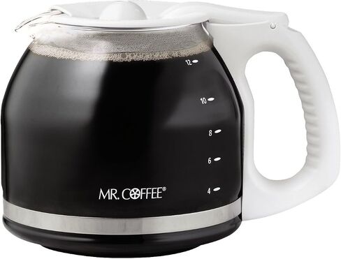 Mr. Coffee Replacement 12-Cup Glass Carafe, White - in Saudi Arabia