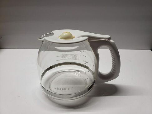 Mr. Coffee Replacement 12-Cup Glass Carafe, White - in Saudi Arabia