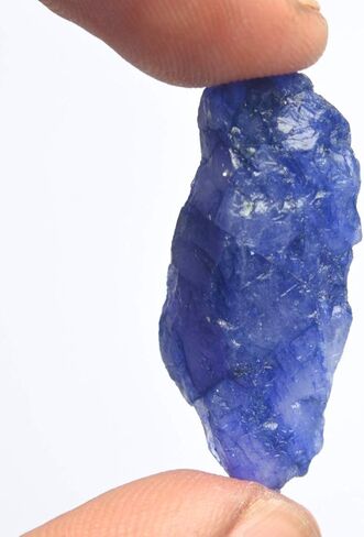 GEMHUB Raw Blue Sapphire 19.00 Ct Healing Crystal, Rough Sapphire Crystal Natural Gemstone in Saudi Arabia
