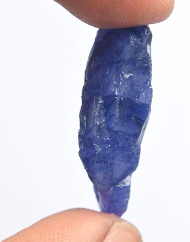 GEMHUB Raw Blue Sapphire 19.00 Ct Healing Crystal, Rough Sapphire Crystal Natural Gemstone in Saudi Arabia