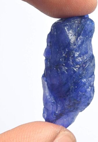 GEMHUB Raw Blue Sapphire 19.00 Ct Healing Crystal, Rough Sapphire Crystal Natural Gemstone in Saudi Arabia