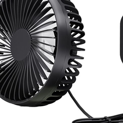 مروحة سيارة USB 12V 24V المحمولة Universal 3 سرعات مروحة الدورة الدموية القابلة للتعديل لسيارة Van Truck RV سيدان SUV ، الأخضر in Kuwait