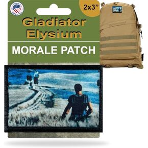 Elysium Gladiator Morale Patch| Tactical Military Patches by RedheadedTshirts| Gladiator Patch for Your Plate Carrier Accessories, Tactical Vest, Tactical Gear, hat Patch, Backpack Patch| 2x3 Patch