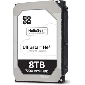 HGST Ultrastar He8 | HUH728080ALN600 | 0F23662 | 8TB 7200 RPM 128MB Cache SATA 6.0Gb/s 3.5" Helium Platform Enterprise Hard Drive Bare Drive