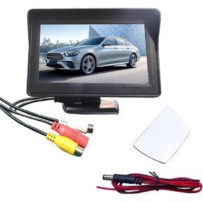 4.3 بوصة TFT LCD COR COLOR STARE STAMENT SYNECH DISTRESS ، DC 12V CAR REARVIEN