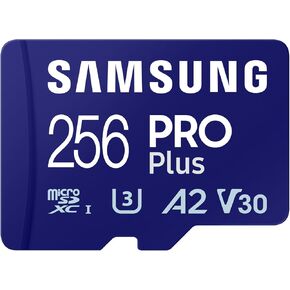 Samsung PRO Plus MicroSD Card, 256 GB, microSDXC UHS-I U3, MB-MD256SA-IT/EC