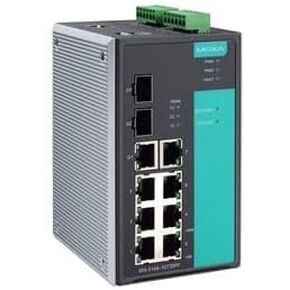 MOXA EDS-510A-1GT2SFP Managed Ethernet Switch with 2 minigbits Ports, 1 x 10/1001000 BaseTx and 7 x 10/100 BaseTx Ports with VLAN, IGMP Snooping and QoS