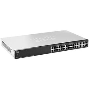 Cisco SF300-24PP 24-Port 10/100 PoE Managed Switch with Gigabit Uplinks (SF300-24PP-K9-NA)