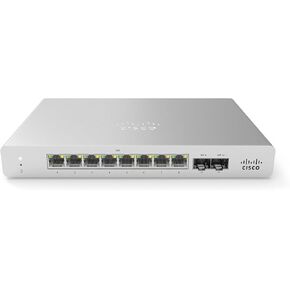 Cisco Meraki MS120-8FP 1G L2 Cloud Managed 8X GigE 124W PoE Switch Plus MS120-8FP Enterprise Security and Support 5 Year BDL