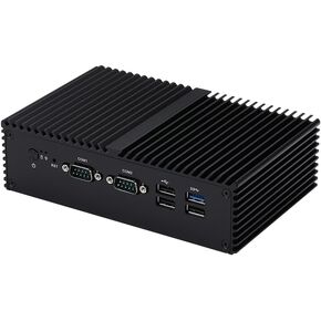 Qotom Mini PC Q10922C N100 Quad Core Up to 3.4 GHz Processor 2 LAN 2 COM Fanless X86-16GB DDR5 RAM 256GB SSD
