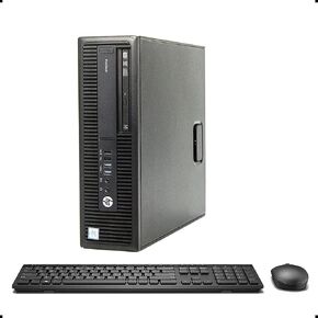 HP ProDesk 600 G2 SFF Desktop Computer Inter i7-6700 Up to 4.00GHz 32GB DDR4 RAM New 1TB SSD Built-in AX200 Wi-Fi 6 HDMI Dual Monitor Support Wireless Keyboard and Mouse Win10 Pro (Renewed)