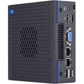 HUNSN Mini PC, Desktop Computer, HTPC, NUC, Windows 11 Pro or Linux Ubuntu, I7 5500U 5600U, BH24, PXE, WOL Supported, 2 x LAN, VGA, 2 x HDMI, Lock Slot, Type-C, Vesa Mount, 16G RAM, 256G SSD