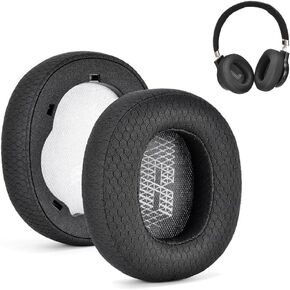 E65 Earpads لـ JBL Live 650BTNC 660NC E65BTNC ، وسادات أذن سماعات الرأس البديلة مع رغوة الذاكرة لـ 750NC DUET NC Cover Earmuff ، Black