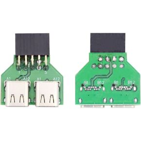 xiwai USB 3.1 Front Panel Header IDC Socket Type-E to USB 3.0 20Pin Header Converter Extension Adapter Desktop Motherboard