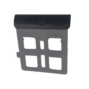 NATEFEMIN Black Console Repairing Accessories Kit, SD Card Slot Cover Holder Frame Spare Part for Nintendo NEW 3DS XL/LL B