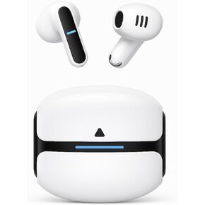 Wireless Earbuds Bluetooth Headphones Bass Stereo Ear Buds Wireless Gaming Ear Earphones Waterproof 36H Playtime for Laptop Pad Phones Sports Workout White
