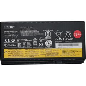 00HW030 78+ 78++ Laptop Battery 96Wh 6400mAh 15V 8-Cells Compatible with Lenovo ThinkPad P70 20ER 20ES / ThinkPad P71 20HK 20HL Series Notebook 01AV451 5B10W13950 SB10F46468 4X50K14092