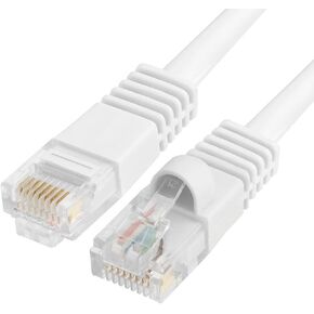 200ft Cat6 Ethernet Patch Cable White - RJ45 - Network - Modem - Router - LAN - Internet - PC